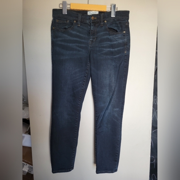 Madewell Women's Dark Blue Skinny Crop Jeans, Size 28 X 26 inseam - Picture 2 of 5